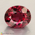 Natural Rhodolite garnet 4.11 Carats Vivid Purplish Pink Oval 10x9 mm Loose Gemstone - Image 1