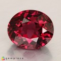 Natural Rhodolite garnet 4.11 Carats Vivid Purplish Pink Oval 10x9 mm Loose Gemstone - Image 2