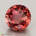 Natural Tourmaline 3.09 Carats Vivid Pink Round 9x9 mm Loose Gemstone - Image 1