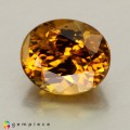 Natural Grossular garnet 2.74 Carats Honey Yellow Oval 9x7 mm Loose Gemstone - Image 3