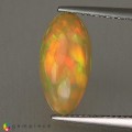 Natural Opal 3.11 Carats Rainbow Oval Cabochon 16x8 mm Loose Gemstone - Image 1
