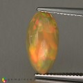 Natural Opal 3.11 Carats Rainbow Oval Cabochon 16x8 mm Loose Gemstone - Image 3