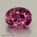 Natural Malaya garnet 1.07 Carats Vivid Purplish Pink Oval 7x5 mm Loose Gemstone - Image 1