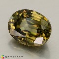 Natural Zircon 4.57 Carats Honey Green Oval 10x8 mm Loose Gemstone - Image 2