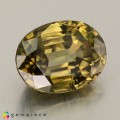 Natural Zircon 4.57 Carats Honey Green Oval 10x8 mm Loose Gemstone - Image 7