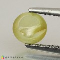 Natural Chrysoberyl cats eye 1.40 Carats Yellow Round Cabochon 6x4 mm Loose Gemstone - Image 3