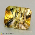 Natural Tourmaline 4.73 Carats Honey Yellow Fancy  12x10 mm Loose Gemstone - Image 2