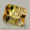 Natural Tourmaline 4.73 Carats Honey Yellow Fancy  12x10 mm Loose Gemstone - Image 3