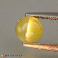 Natural Chrysoberyl cats eye 1.08 Carats Yellow Green Round Cabochon 6x3 mm Loose Gemstone - Image 2