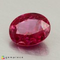 Natural Ruby 1.17 Carats Pinkish Red Oval 7x6 mm Loose Gemstone - Image 3