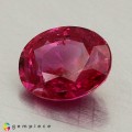 Natural Ruby 1.17 Carats Pinkish Red Oval 7x6 mm Loose Gemstone - Image 4
