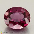 Natural Rhodolite garnet 5.81 Carats Vivid Purplish Pink Oval 11x10 mm Loose Gemstone - Image 1