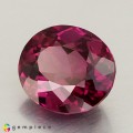 Natural Rhodolite garnet 5.81 Carats Vivid Purplish Pink Oval 11x10 mm Loose Gemstone - Image 3