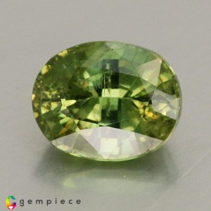 demantoid garnet  0.98cts - 6x5mm