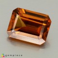 Natural Zircon 3.26 Carats Imperial Brown Emerald 9x7 mm Loose Gemstone - Image 5
