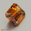 Natural Zircon 3.26 Carats Imperial Brown Emerald 9x7 mm Loose Gemstone - Image 3