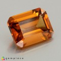 Natural Zircon 3.26 Carats Imperial Brown Emerald 9x7 mm Loose Gemstone - Image 2