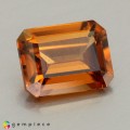 Natural Zircon 3.26 Carats Imperial Brown Emerald 9x7 mm Loose Gemstone - Image 6