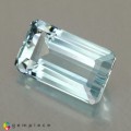 Natural Aquamarine 6.83 Carats Sky Blue Emerald Cut 14x8 mm Loose Gemstone - Image 2