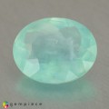 Natural Peru opal 1.58 Carats Aqua Blue Oval 10x8 mm Loose Gemstone - Image 1