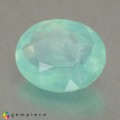 Natural Peru opal 1.58 Carats Aqua Blue Oval 10x8 mm Loose Gemstone - Image 2
