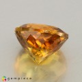 Natural Sphene 1.42 Carats Golden Yellow With Red Sparks Round 7x5 mm Loose Gemstone - Image 5