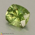 Natural Demantoid garnet 0.81 Carats Green Cushion 6x5 mm Loose Gemstone - Image 1