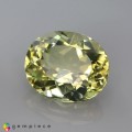 Natural Amblygonite 2.46 Carats Yellow Oval 9x8 mm Loose Gemstone - Image 2