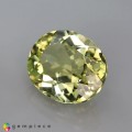 Natural Amblygonite 2.46 Carats Yellow Oval 9x8 mm Loose Gemstone - Image 3