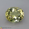 Natural Amblygonite 2.46 Carats Yellow Oval 9x8 mm Loose Gemstone - Image 1
