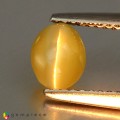 Natural Chrysoberyl cats eye 1.25 Carats Yellowish Green Oval Cabochon 7x5 mm Loose Gemstone - Image 2