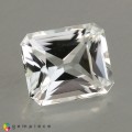 Natural Montebrasite 1.38 Carats White Emerald Cut 7x6 mm Loose Gemstone - Image 3