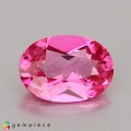 Natural Spinel 0.64 Carats Crimson Pink Oval 7x5 mm Loose Gemstone - Image 1