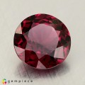 Natural Rhodolite garnet 4.59 Carats Purplish Pink Round 10x5 mm Loose Gemstone - Image 1