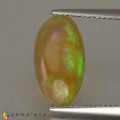 Natural Opal 2.17 Carats Rainbow Oval Cabochon 16x9 mm Loose Gemstone - Image 1