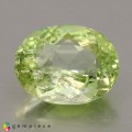 Natural Amblygonite 2.97 Carats Yellowish Green Oval 10x8 mm Loose Gemstone - Image 1