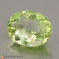 Natural Amblygonite 2.97 Carats Yellowish Green Oval 10x8 mm Loose Gemstone - Image 2