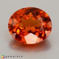 Natural Spessartite garnet 1.88 Carats Fanta Orange Oval 8x7 mm Loose Gemstone - Image 2