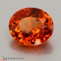Natural Spessartite garnet 1.88 Carats Fanta Orange Oval 8x7 mm Loose Gemstone - Image 3