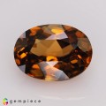 Natural Zircon 5.83 Carats Imperial Brown Oval 12x9 mm Loose Gemstone - Image 2