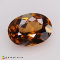 Natural Zircon 5.83 Carats Imperial Brown Oval 12x9 mm Loose Gemstone - Image 1