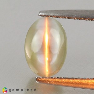 chrysoberyl cats eye  3.07cts - 9x6mm chrysoberyl cats eye  3.07cts - 9x6mm
