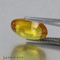 Natural Sapphire 4.82 Carats Yellow Oval 11x10 mm Loose Gemstone - Image 2