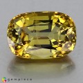 Natural Zircon 4.59 Carats Yellow Cushion 11x8 mm Loose Gemstone - Image 1