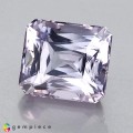 Natural Apatite 9.34 Carats Very Light Purple Emerald Cut 12x11 mm Loose Gemstone - Image 2