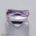 Natural Apatite 9.34 Carats Very Light Purple Emerald Cut 12x11 mm Loose Gemstone - Image 3