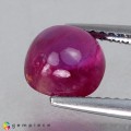 Natural Ruby 2.67 Carats Pinkish Red Cushion Cabochon 7x7 mm Loose Gemstone - Image 2