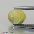 Natural Chrysoberyl cats eye 2.35 Carats Greenish Yellow Oval Cabochon 7x5 mm Loose Gemstone - Image 3