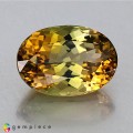 Natural Tourmaline 5.24 Carats Honey Yellow Oval 13x9 mm Loose Gemstone - Image 1