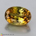 Natural Tourmaline 5.24 Carats Honey Yellow Oval 13x9 mm Loose Gemstone - Image 2